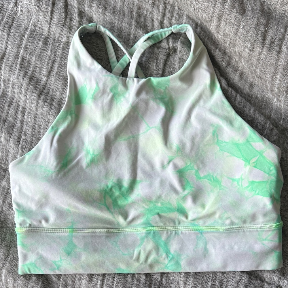 lululemon athletica high neck Tie-Dye energy bra
